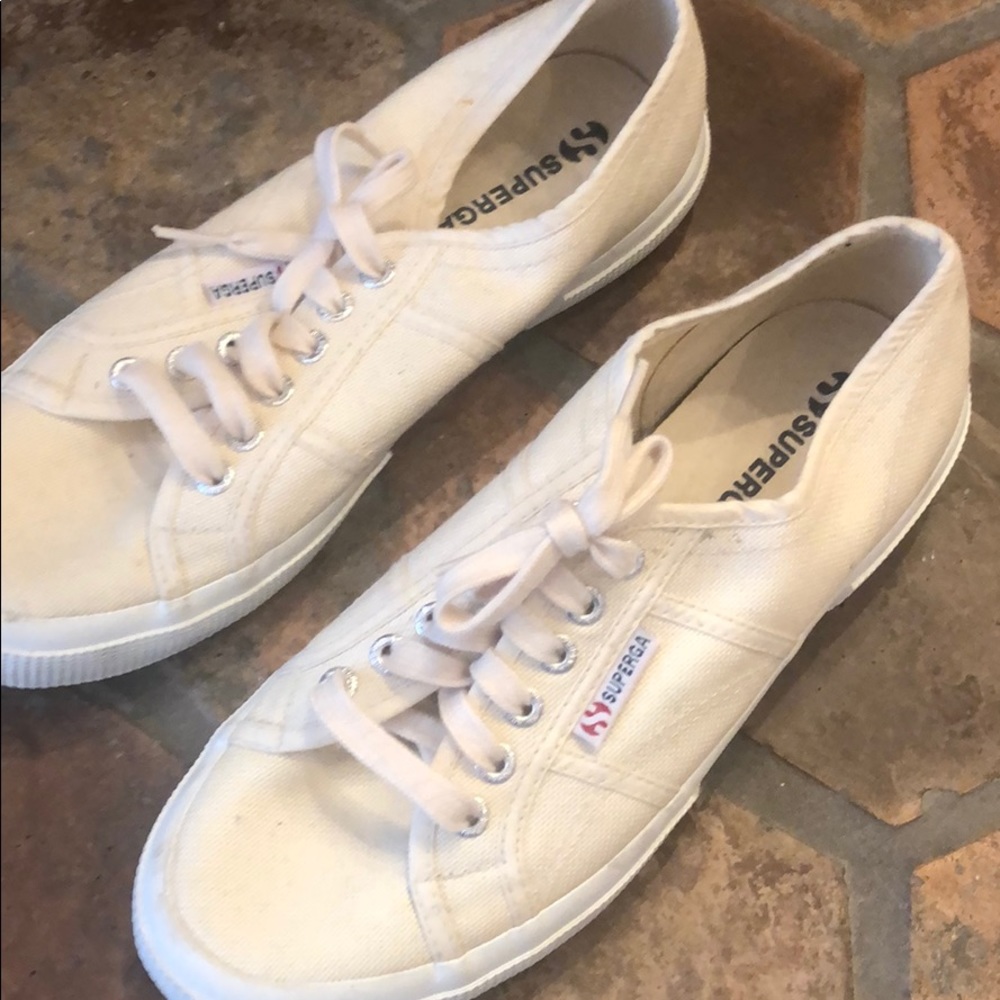 Superga off white sneakers